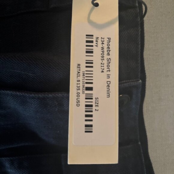 Alex Mill - Phoebe Shorts-Navy-Size 2 - Picture 4 of 5